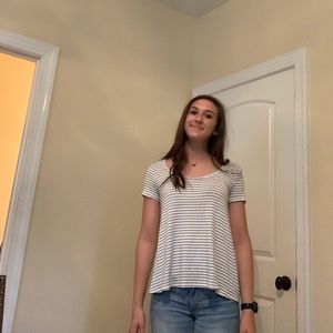 Stripped, short sleeve shirt from Aeropostale.